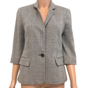 Express medium 1 button front fitted 1/2 sleeve blazer jacket C2 3322